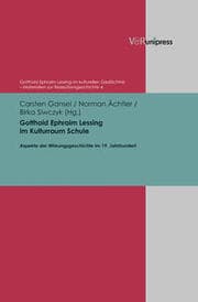 Cover von Gotthold Ephraim Lessing im Kulturraum Schule
