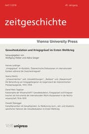 Cover von Gewalteskalation und Kriegsgräuel im Ersten Weltkrieg