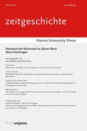 Cover von Deserteure der Wehrmacht im alpinen Raum