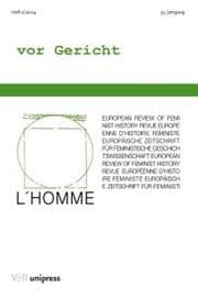Cover von vor Gericht