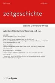Cover von Lebensborn Maternity Home Wienerwald, 1938-1945