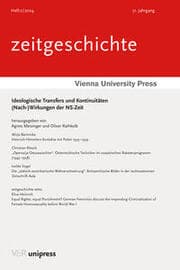 Cover von Ideologische Transfers und Kontinuitäten