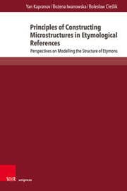 Cover von Principles of Constructing Microstructures in Etymological References