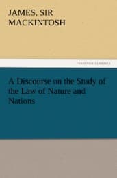 Cover von A Discourse on the Study of the Law of Nature and Nations