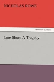 Cover von Jane Shore A Tragedy