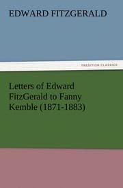 Cover von Letters of Edward FitzGerald to Fanny Kemble (1871-1883)