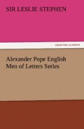 Cover von Alexander Pope English Men of Letters Series