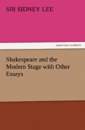 Cover von Shakespeare and the Modern Stage with Other Essays