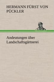 Cover von Andeutungen über Landschaftsgärtnerei