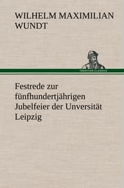 Cover von Festrede zur fünfhundertjährigen Jubelfeier der Unversität Leipzig