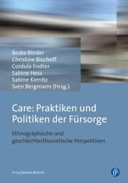 Cover von Care: Praktiken und Politiken der Fürsorge