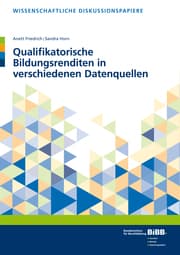 Cover von Qualifikatorische Bildungsrenditen in verschiedenen Datenquellen