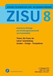 Cover von ZISU - Zeitschrift für interpretative Schul- und Unterrichtsforschung