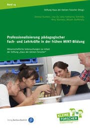 Cover von Professionalisierung pädagogischer Fach- und Lehrkräfte in der frühen MINT-Bildung