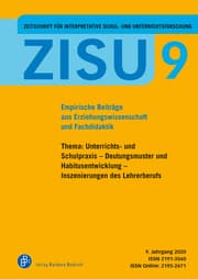 Cover von ZISU - Zeitschrift für interpretative Schul- und Unterrichtsforschung