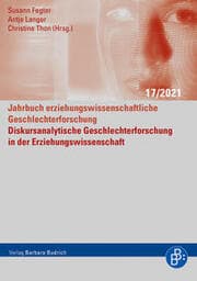 Cover von Diskursanalytische Geschlechterforschung in der Erziehungswissenschaft