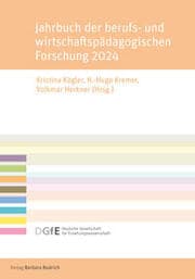 Cover von Jahrbuch der berufs- und wirtschaftspädagogischen Forschung 2024
