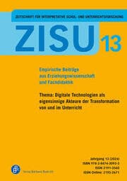 Cover von ZISU 13,2024 - Zeitschrift für interpretative Schul- und Unterrichtsforschung