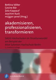 Cover von akademisieren, professionalisieren, transformieren