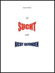 Cover von geSUCHT und NICHT GEFUNDEN