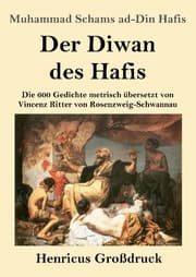 Cover von Der Diwan des Hafis (Großdruck)