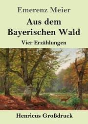 Cover von Aus dem Bayerischen Wald (Großdruck)