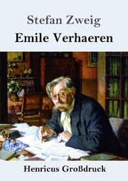 Cover von Emile Verhaeren (Großdruck)
