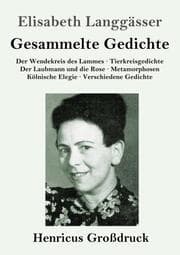 Cover von Gesammelte Gedichte (Großdruck)