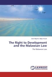 Cover von The Right to Development and the Malawian Law