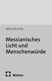 Cover von Messianisches Licht und Menschenwürde