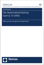 Cover von Die Gewinnabschöpfung nach § 10 UWG