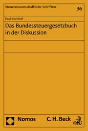 Cover von Das Bundessteuergesetzbuch in der Diskussion