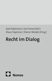 Cover von Recht im Dialog