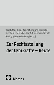 Cover von Zur Rechtsstellung der Lehrkräfte - heute