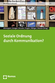 Cover von Soziale Ordnung durch Kommunikation?