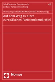 Cover von Auf dem Weg zu einer europäischen Parteiendemokratie?