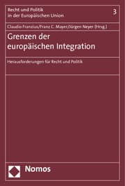 Cover von Grenzen der europäischen Integration
