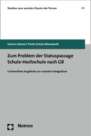 Cover von Zum Problem der Statuspassage Schule-Hochschule nach G8