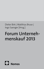 Cover von Forum Unternehmenskauf 2013