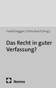 Cover von Das Recht in guter Verfassung?
