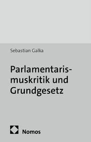 Cover von Parlamentarismuskritik und Grundgesetz
