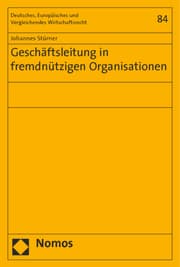 Cover von Geschäftsleitung in fremdnützigen Organisationen