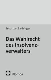 Cover von Das Wahlrecht des Insolvenzverwalters