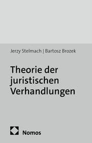 Cover von Theorie der juristischen Verhandlungen