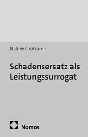Cover von Schadensersatz als Leistungssurrogat