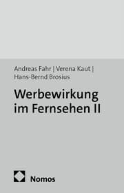 Cover von Werbewirkung im Fernsehen II