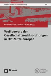 Cover von Wettbewerb der Gesellschaftsrechtsordnungen in Ost-Mitteleuropa?