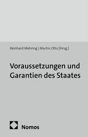 Cover von Voraussetzungen und Garantien des Staates