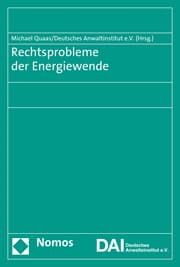 Cover von Rechtsprobleme der Energiewende