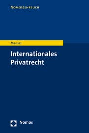 Cover von Internationales Privatrecht